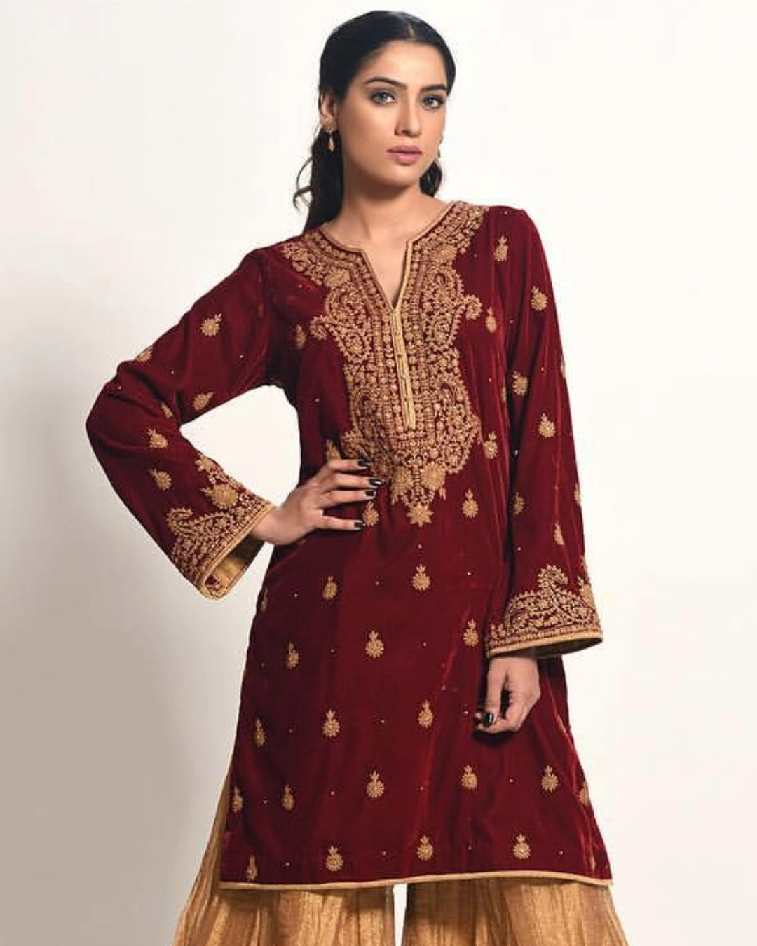 Maroon Dress